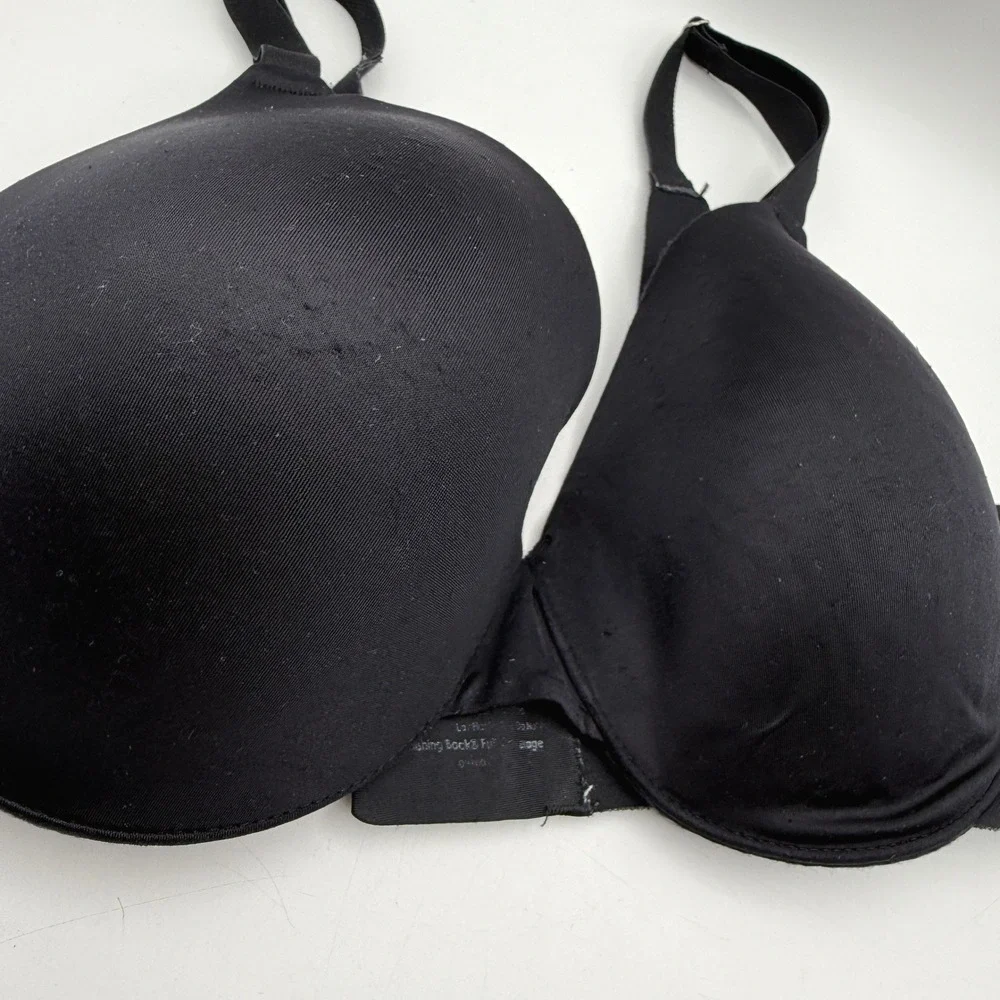 Soma 34DD Black Full Coverage Underwire Bra Vanishing Back‎ Smooth